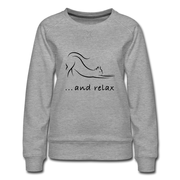 RELAXED SWEATSHIRT - heather grey