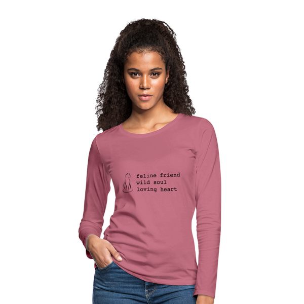 LONG SLEEVE TEE - mauve