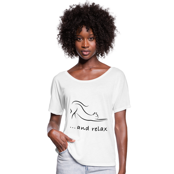 BATWING RELAXED TEE - white