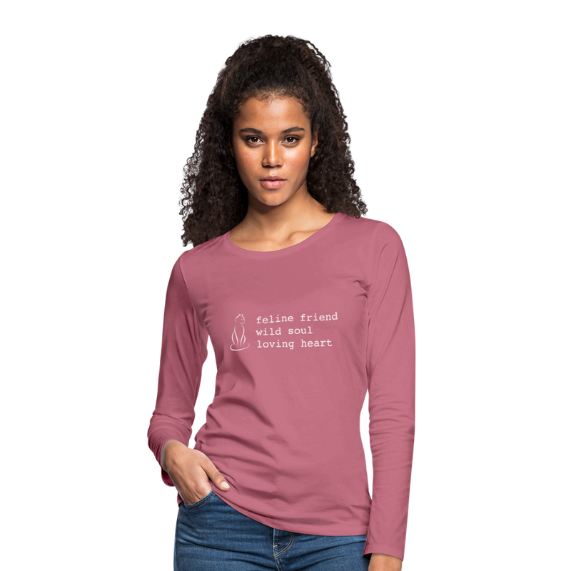 LONG SLEEVE TEE - mauve