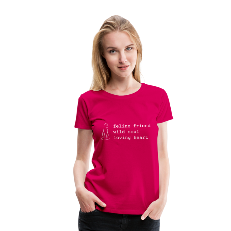 SHORT SLEEVED TEE - dark pink