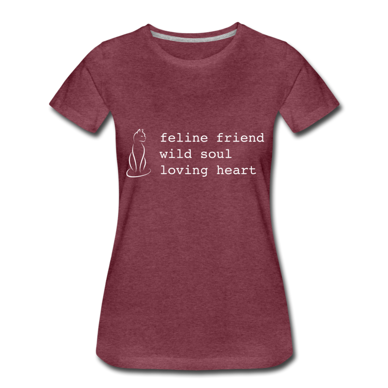 SHORT SLEEVED TEE - heather burgundy