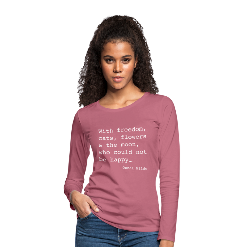 LONG SLEEVE TEE - mauve