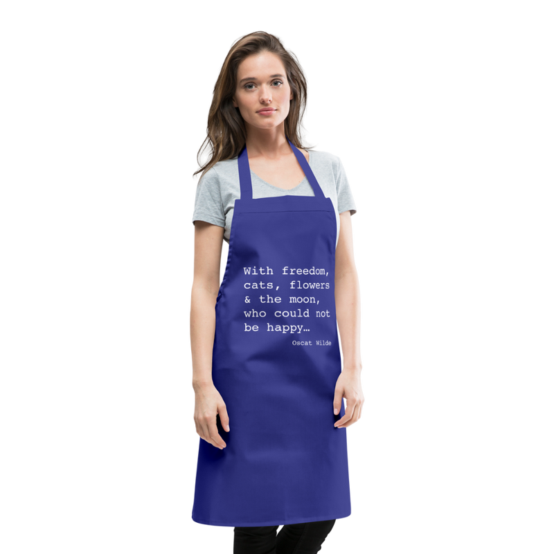 KITCHEN APRON - royal blue