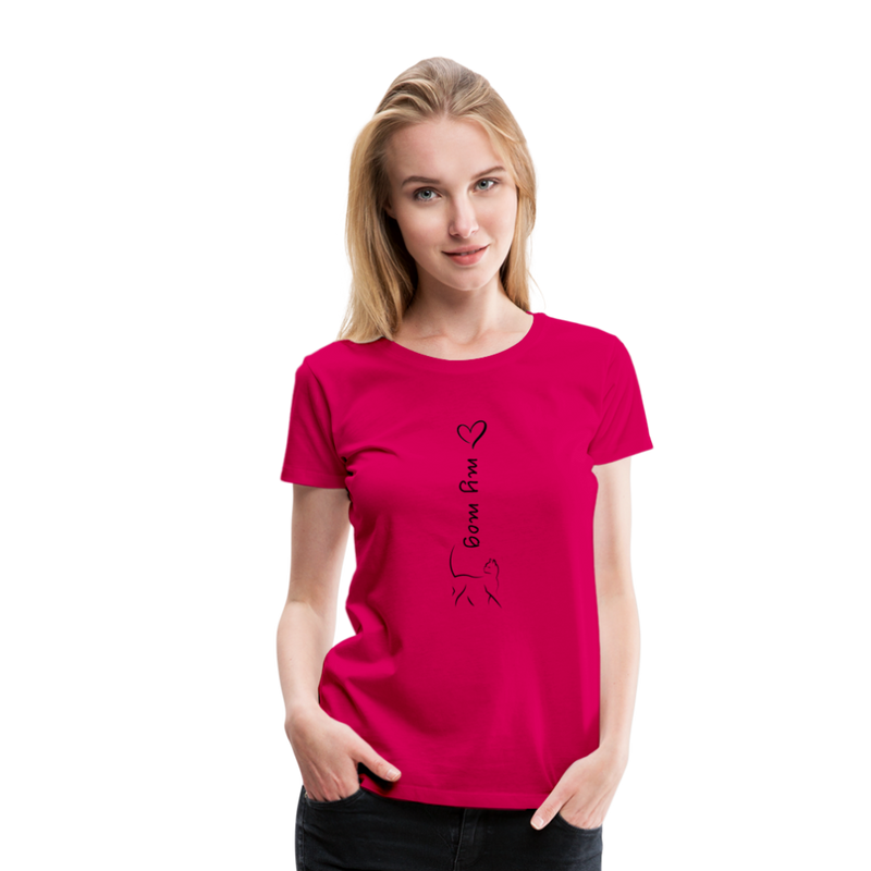 SHORT SLEEVED TEE - dark pink