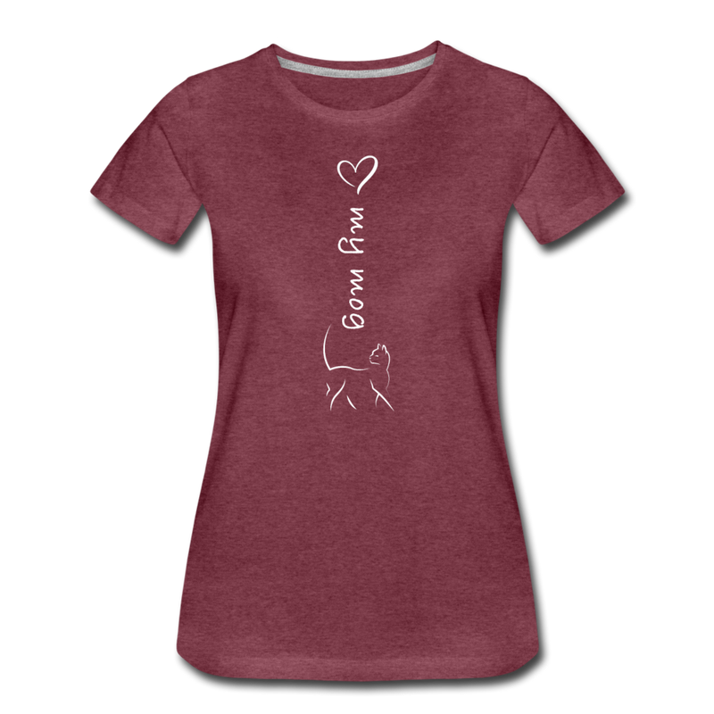 SHORT SLEEVED TEE - heather burgundy