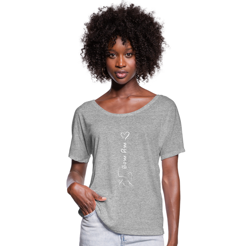 BATWING RELAXED TEE - heather grey