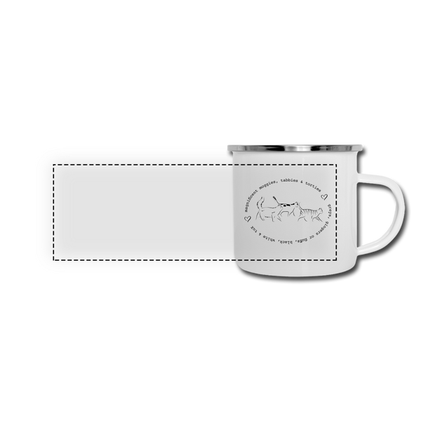 ENAMEL MUG - white