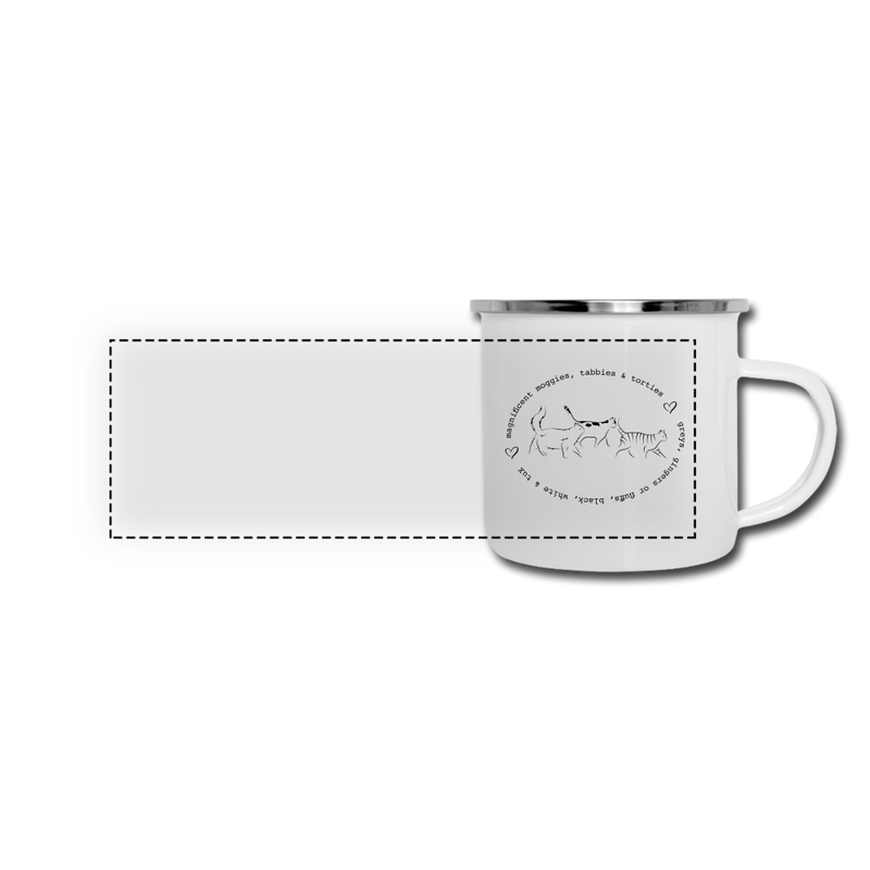 ENAMEL MUG - white