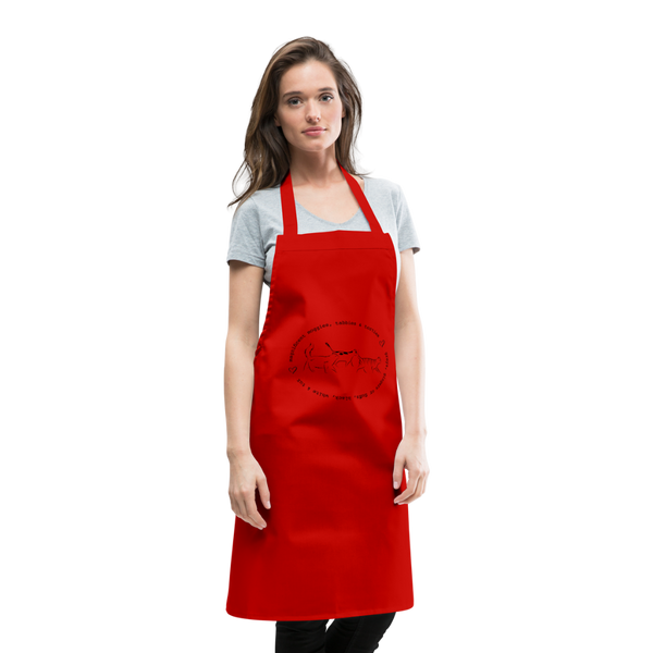 KITCHEN APRON - red