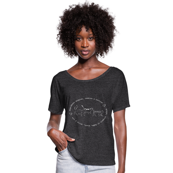 BATWING RELAXED TEE - charcoal grey