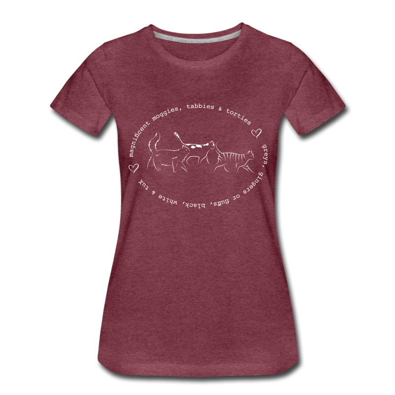 SHORT SLEEVED TEE - heather burgundy