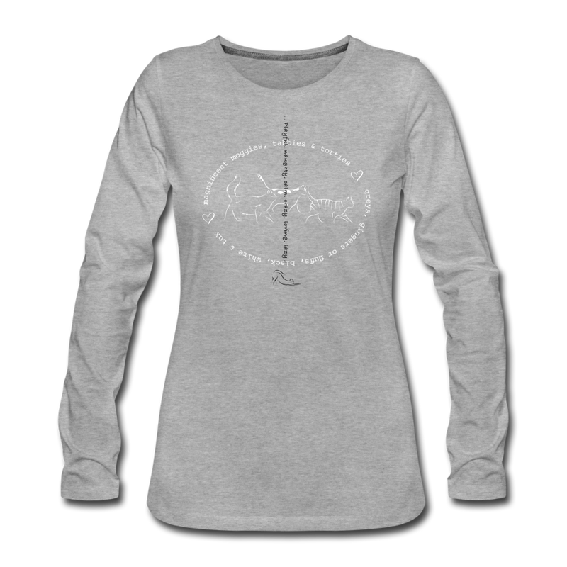 LONG SLEEVE TEE - heather grey