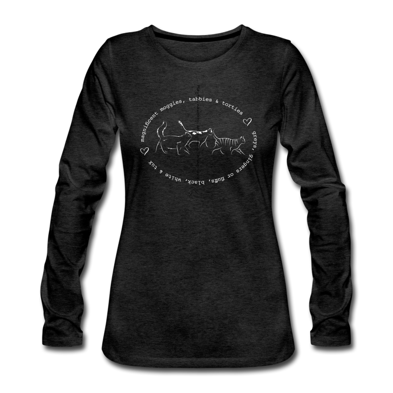 LONG SLEEVE TEE - charcoal grey