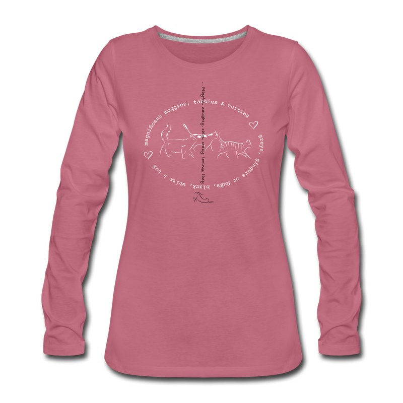 LONG SLEEVE TEE - mauve