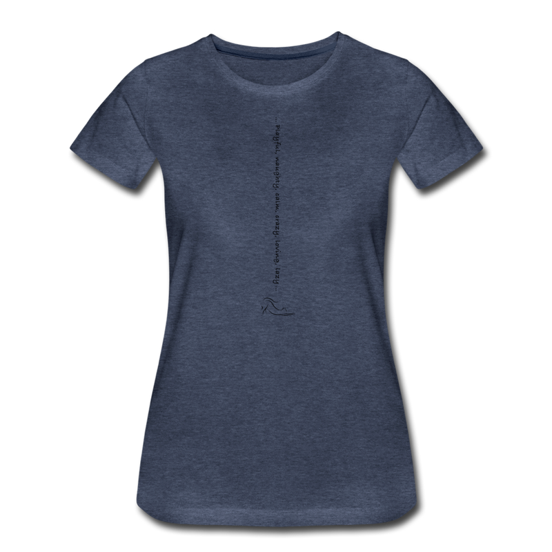 SHORT SLEEVED TEE - heather blue