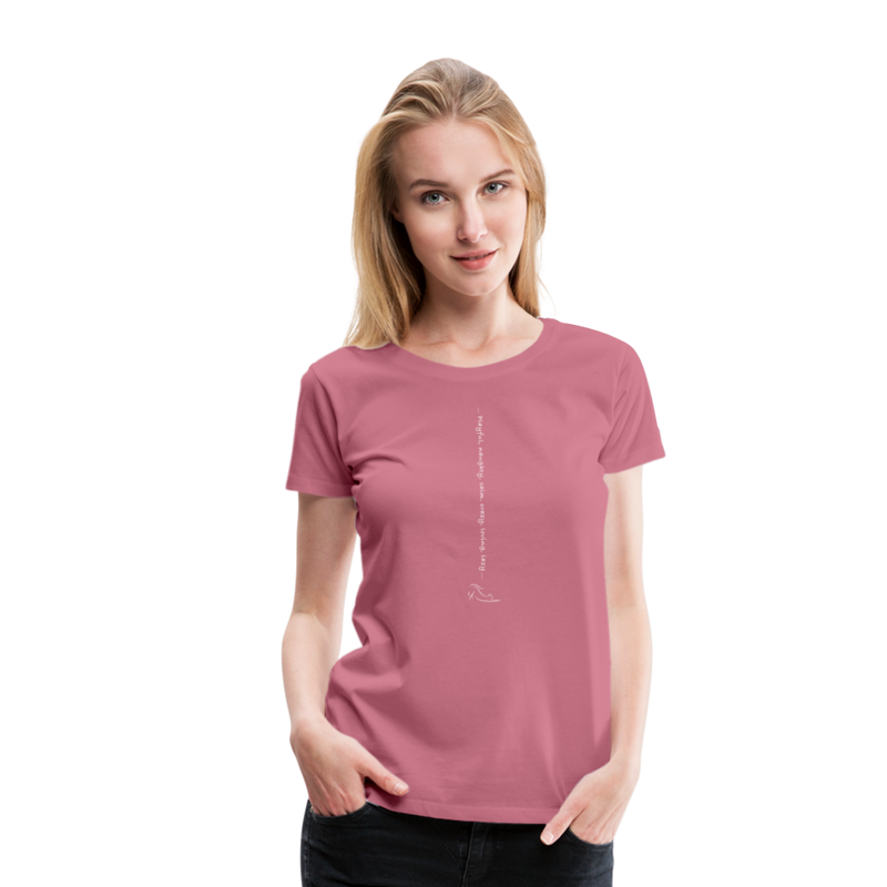 SHORT SLEEVED TEE - mauve