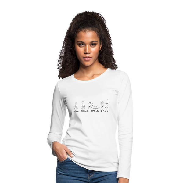 Women's Premium Longsleeve Shirt - white