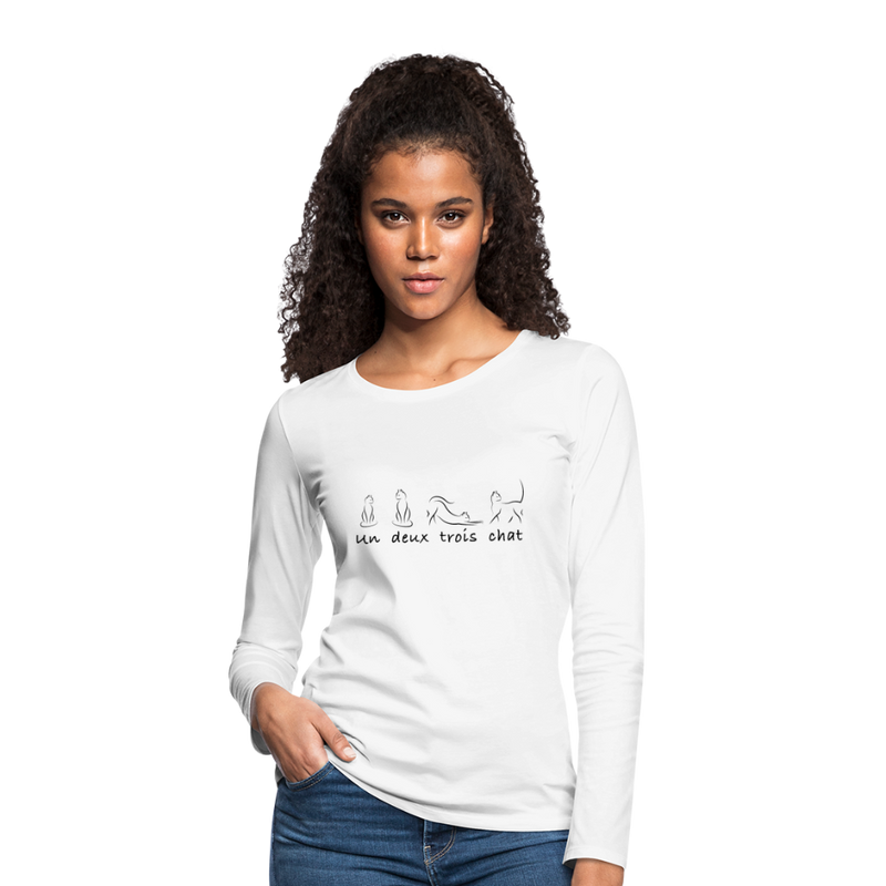 Women's Premium Longsleeve Shirt - white