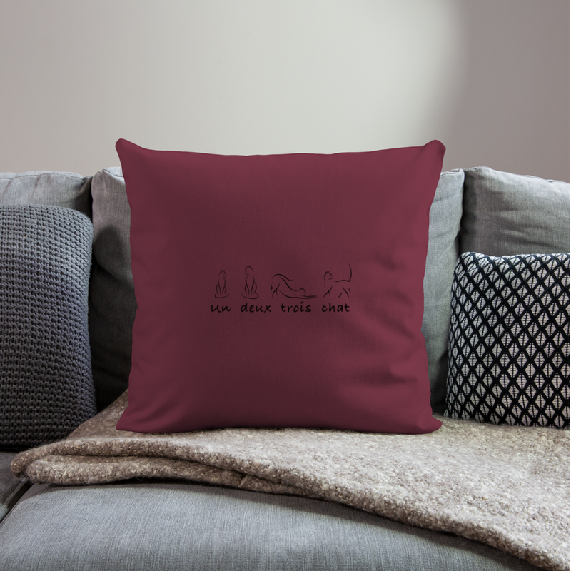 CUSHION COVERS - burgundy