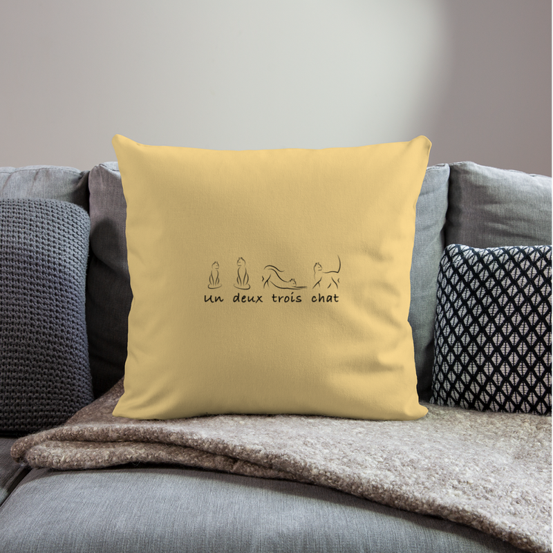 CUSHION COVERS - washed yellow