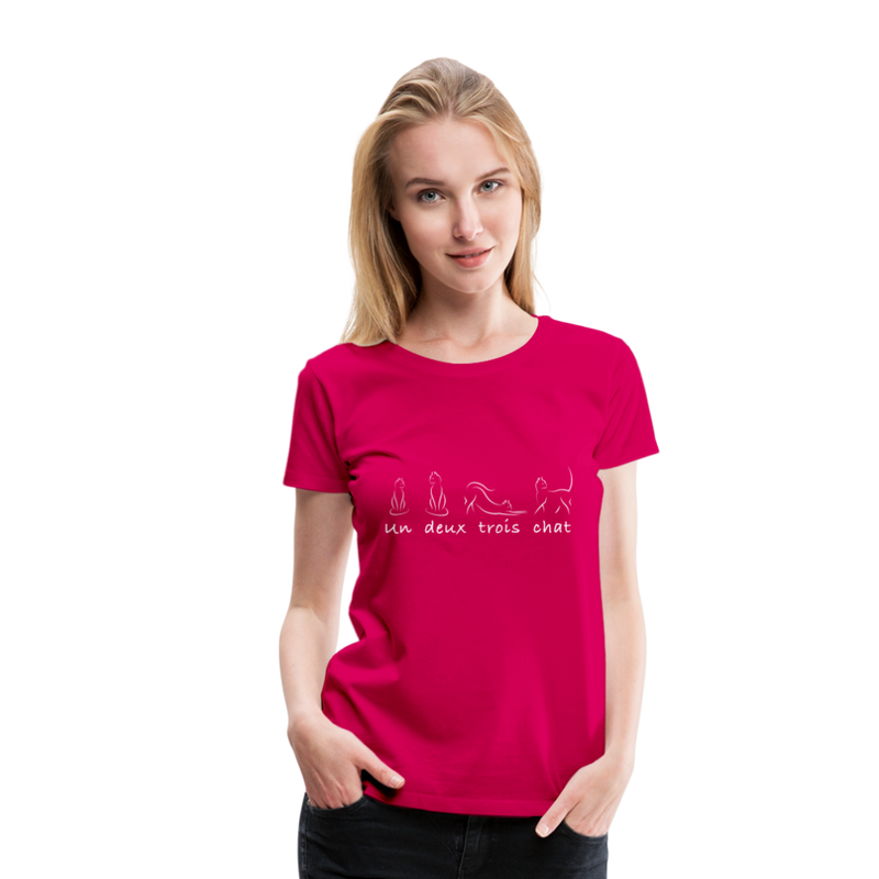 SHORT SLEEVED TEE - dark pink