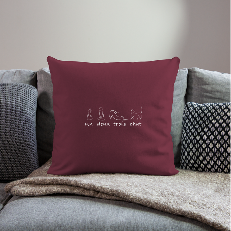 CUSHION COVERS - burgundy