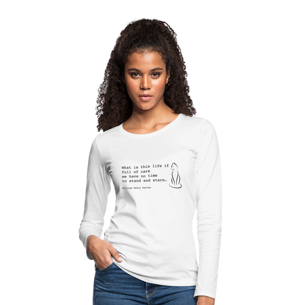 Women's Premium Longsleeve Shirt - white