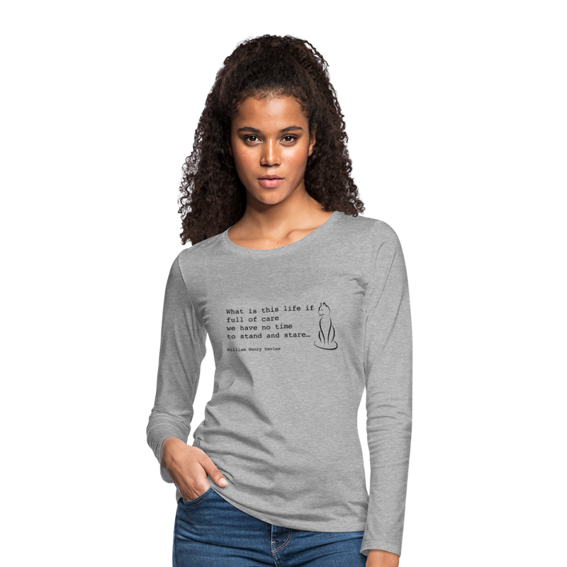 Women's Premium Longsleeve Shirt - heather grey