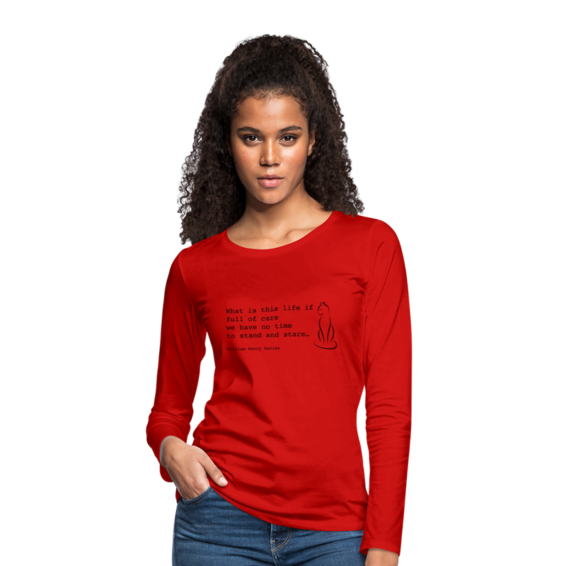 Women's Premium Longsleeve Shirt - red