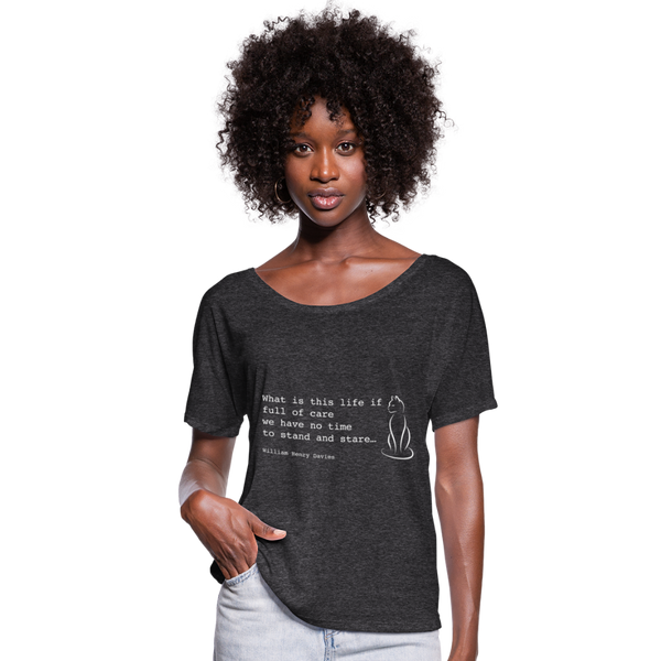 BATWING RELAXED TEE - charcoal grey