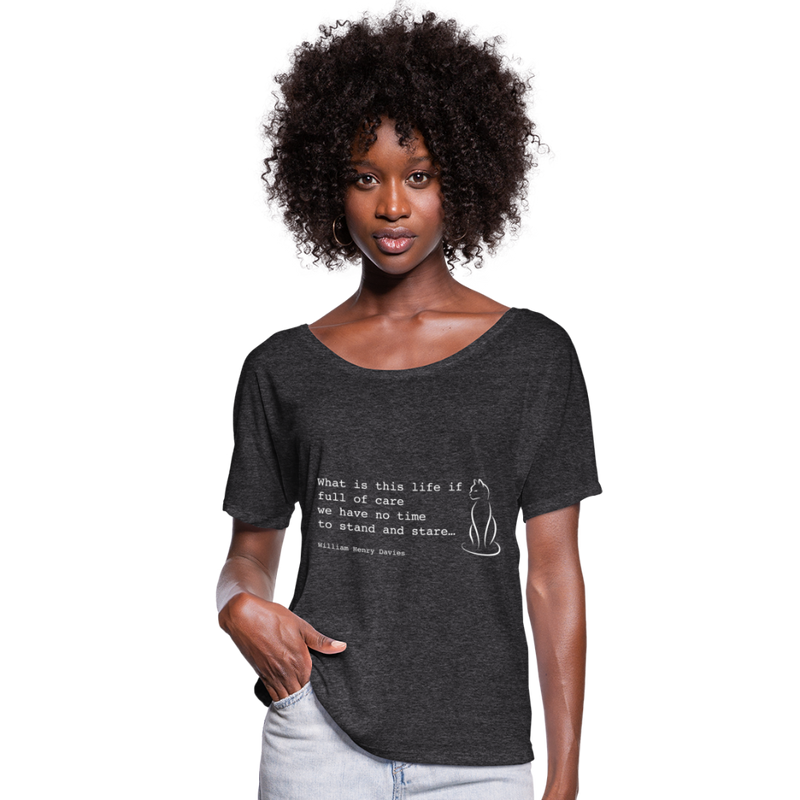 BATWING RELAXED TEE - charcoal grey