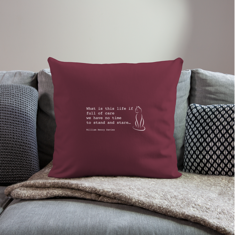 CUSHION COVER - burgundy